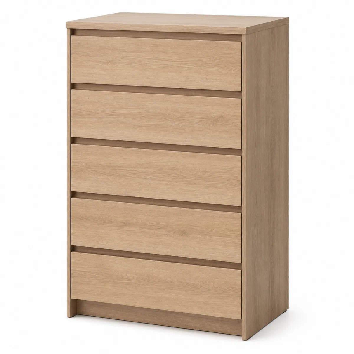 Komoda z 5 szufladami płyta wiórowa laminowana dąb