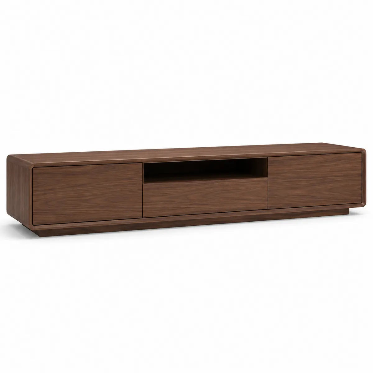 Szafka RTV z drewna orzechowego 200x40x45 cm