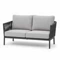 Sofa dwuosobowa z aluminium i poliestru 140cm