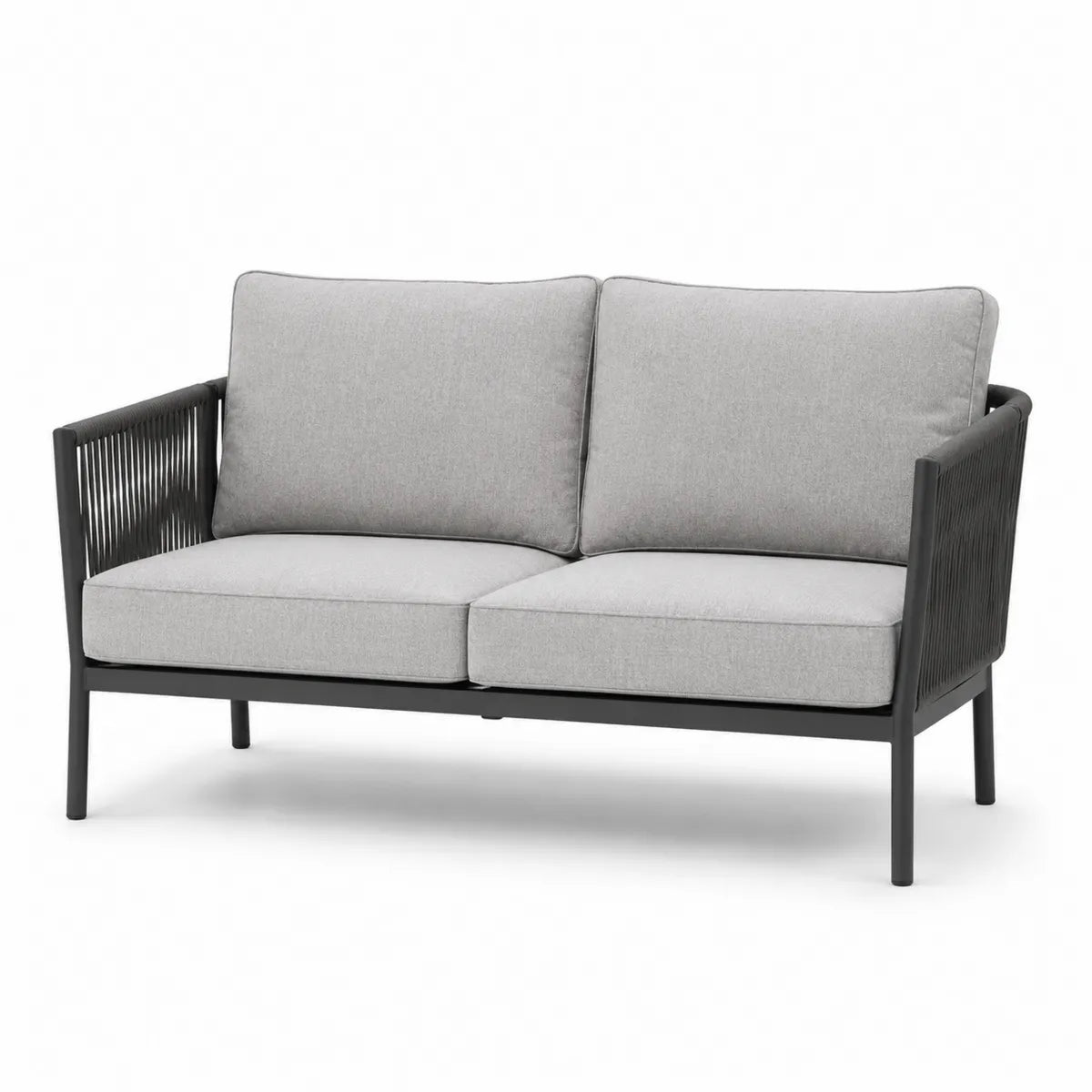 Sofa dwuosobowa z aluminium i poliestru 140cm