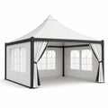Metalowy pawilon ogrodowy biały 3x4m