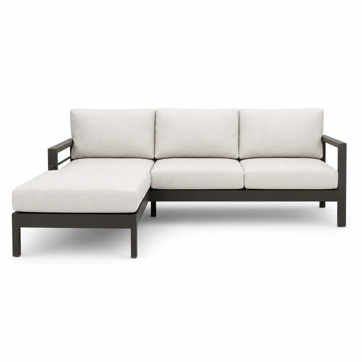 Narożnik aluminiowy z kremową tkaniną 240x150 cm