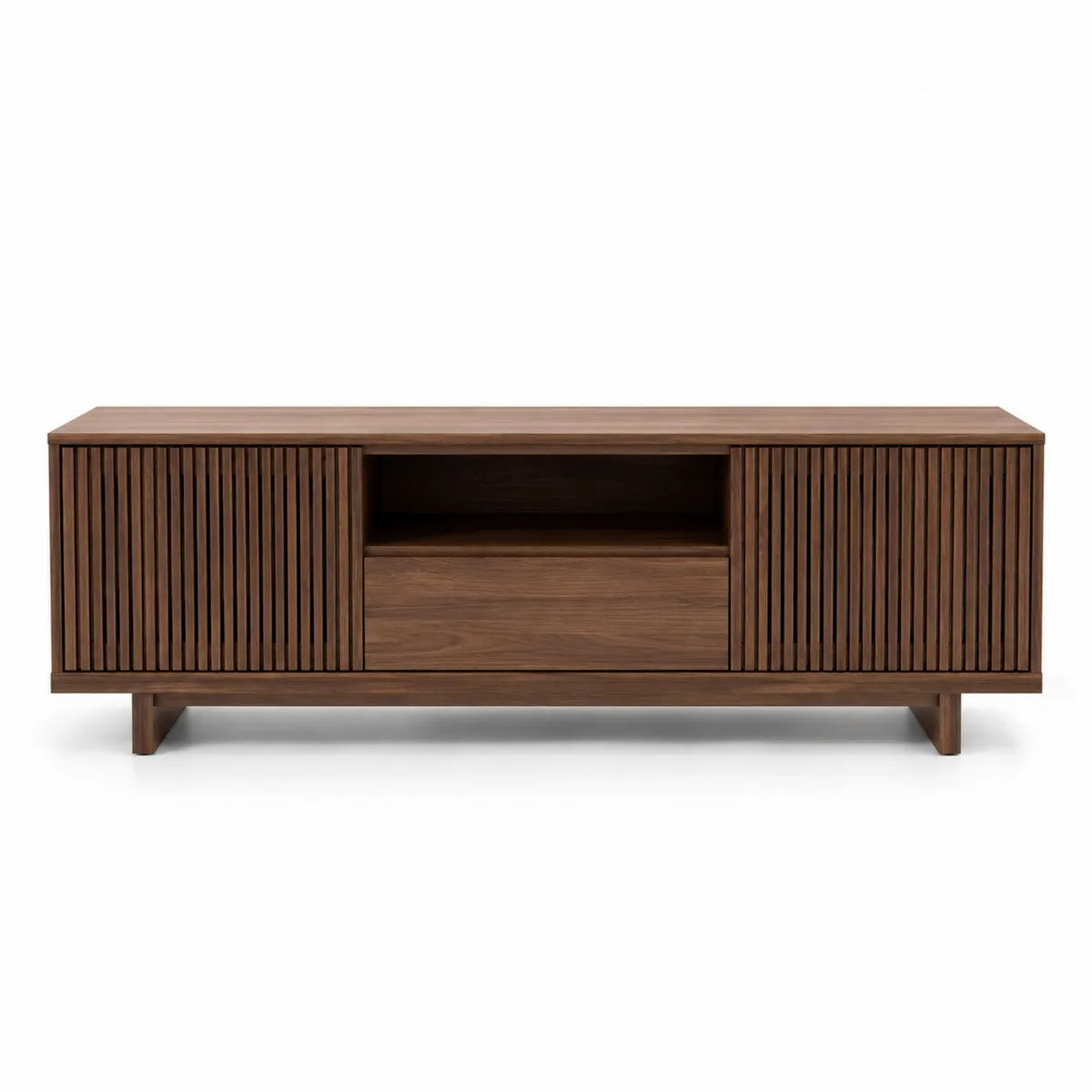 Drewniana szafka RTV 150x45x40 cm brązowa