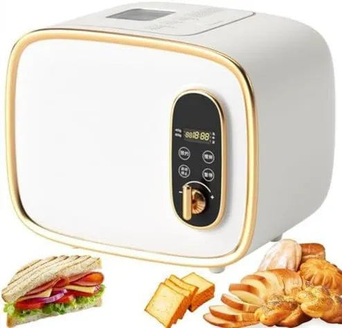 JMOUZHG gofrownica / opiekacz, Chleb, 13 programów, 600 g, Chleb do produkcji