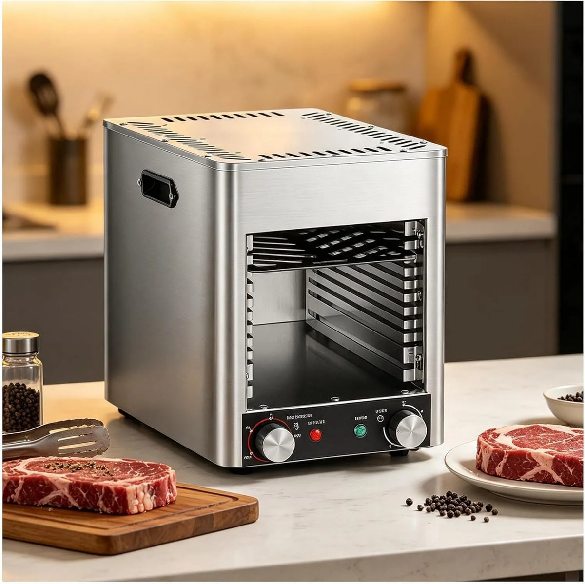 MIAOXIAOLONG, Piekarnik z piekarnikiem, 110 V, grill, profesjonalny, dostarczany z Broiler i siatki