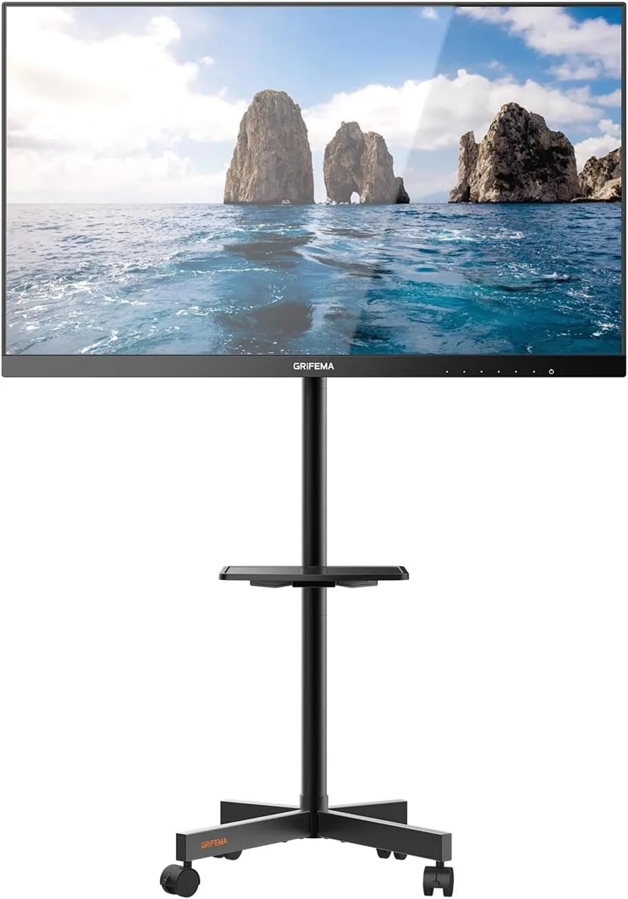 GRIFEMA, Szafka telewizora 65 ', 400 x 400 mm, koła ruchome, wyświetlacz LCD, maksymalne obciążenie 40 kg, telewizor LCD i LED