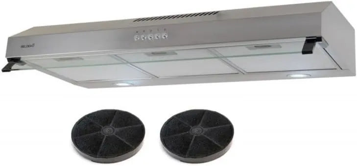 BELDEKO okap kuchenny, m3 / h, 90 cm, 200 W, 438 m3 / h, stal nierdzewna m3/h