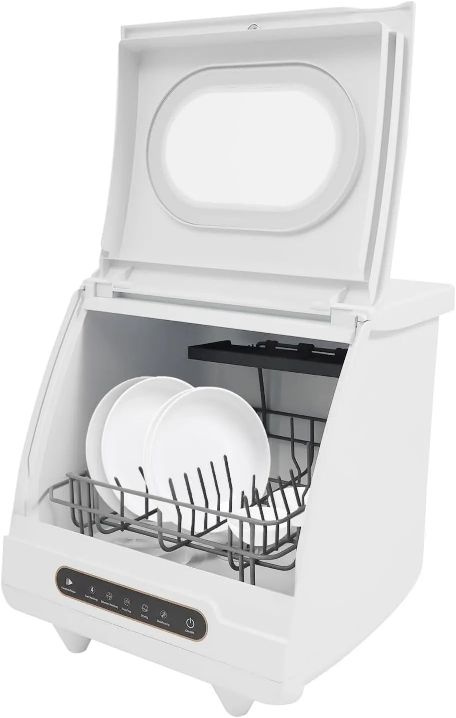 Haoxuesen zmywarka kompaktowa, Pralka, 5 l, 800 W, 5 programów, przenośne, Pralka 800 W Niski poziom dźwięku, Z funkcją dezynfekcji Pralka