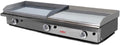 MBH - MAQUINARIA BAR HOSTELERÍA, Produkt przemysłowy plancha gaz 800 x 400 + 400 x 400 mm twarde chrom dla hotelu. Fry Top dwa obszary dla profesjonalnej kuchni dla bar i bar