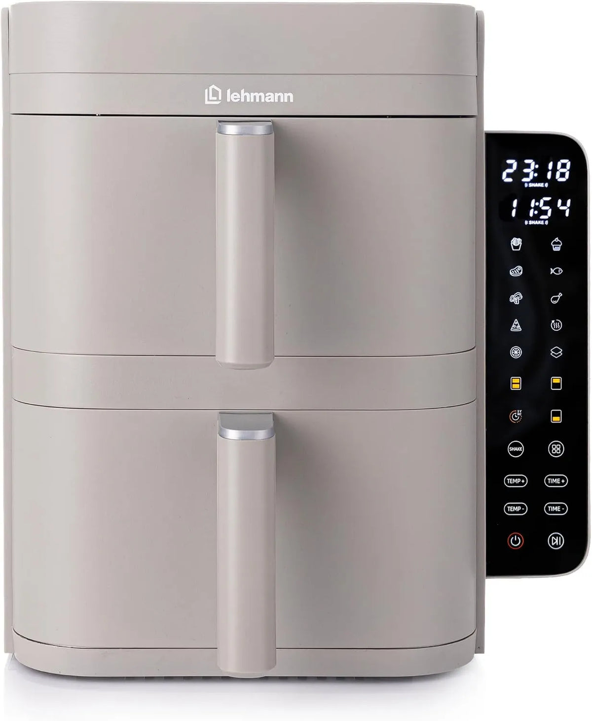 LEHMANN frytkownica beztłuszczowa, 12 l, 2800 W, 10 programów, 40 do 230°C, XXL 12 l, dotyk, powłoka nieprzylepna, dla rodziny dużych 2800 W