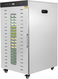 Generic suszarka do żywności, Suszarka, odwodniona żywność, 1700 W, licznik czasu, przemysłowe, profesjonalne, stal nierdzewna, 20 Płyty