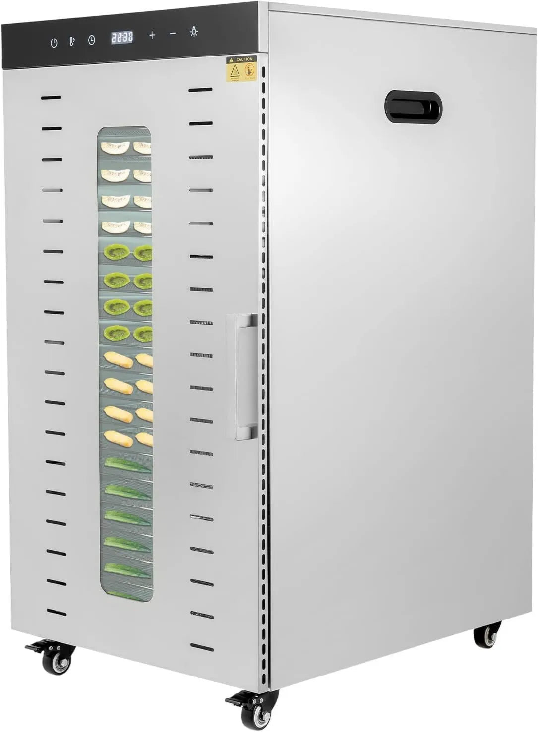 Generic suszarka do żywności, Suszarka, odwodniona żywność, 1700 W, licznik czasu, przemysłowe, profesjonalne, stal nierdzewna, 20 Płyty