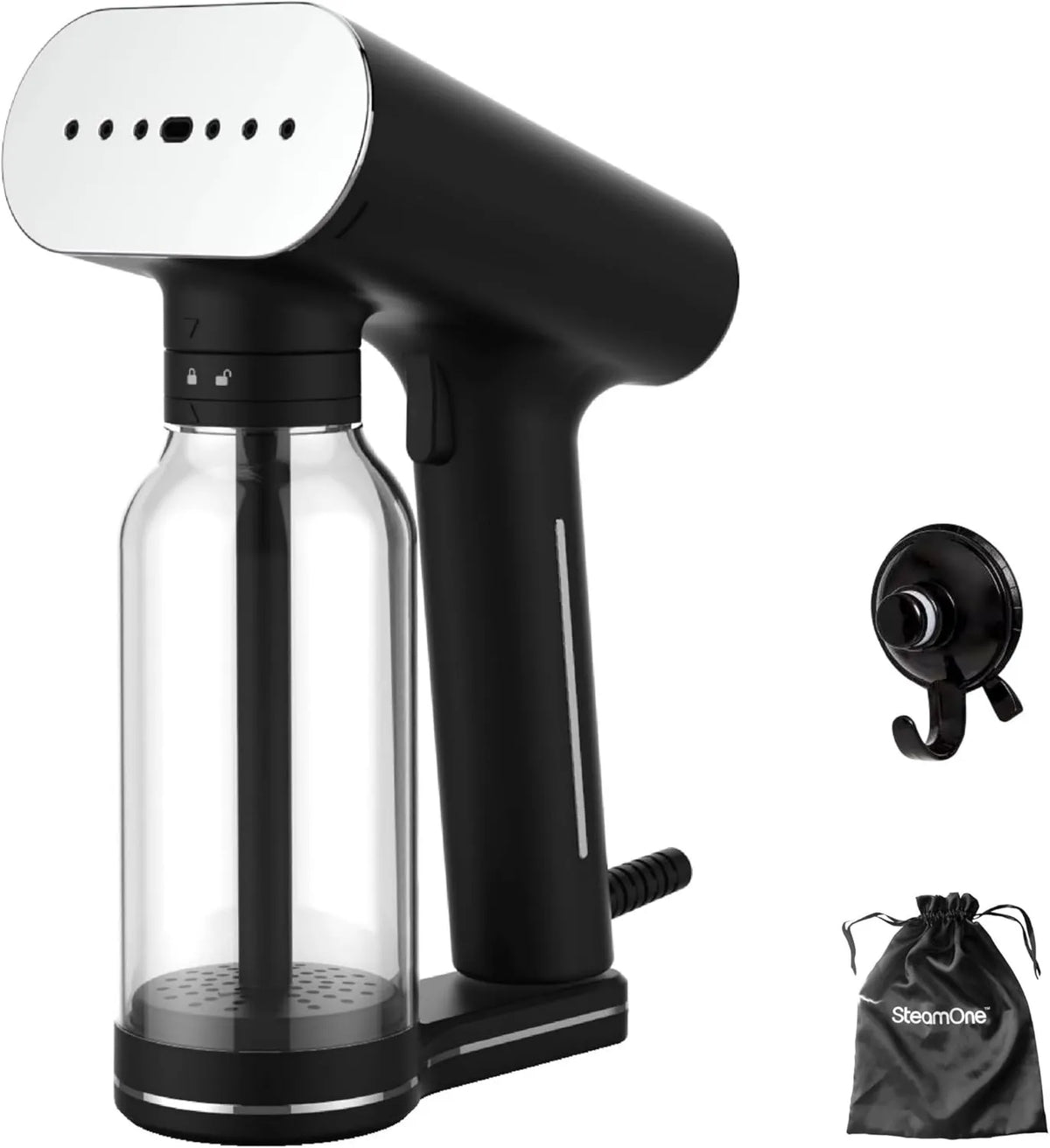 SteamOne parownica do ubrań, 27min 30 Anti-Goutt System, Steamer przenośny Karl XL, Karl XL Steamer przenośny Defraighter czarny 2000 W, 400 ml, 27min czas pracy
