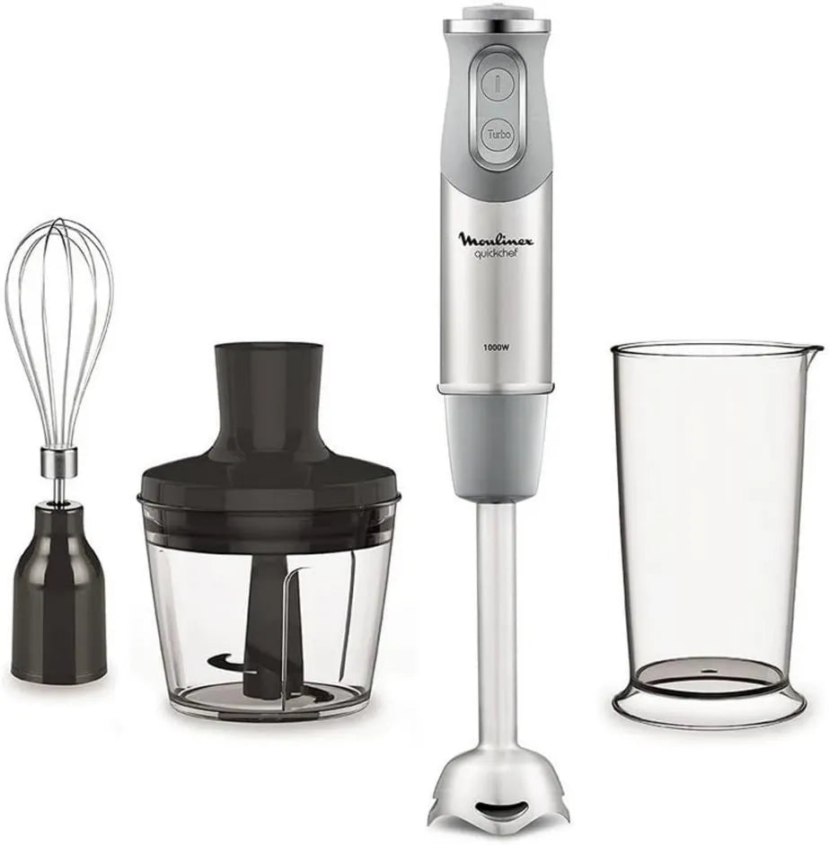 Moulinex blender ręczny, Blender, 1000 W, stal nierdzewna, 10 prędkości