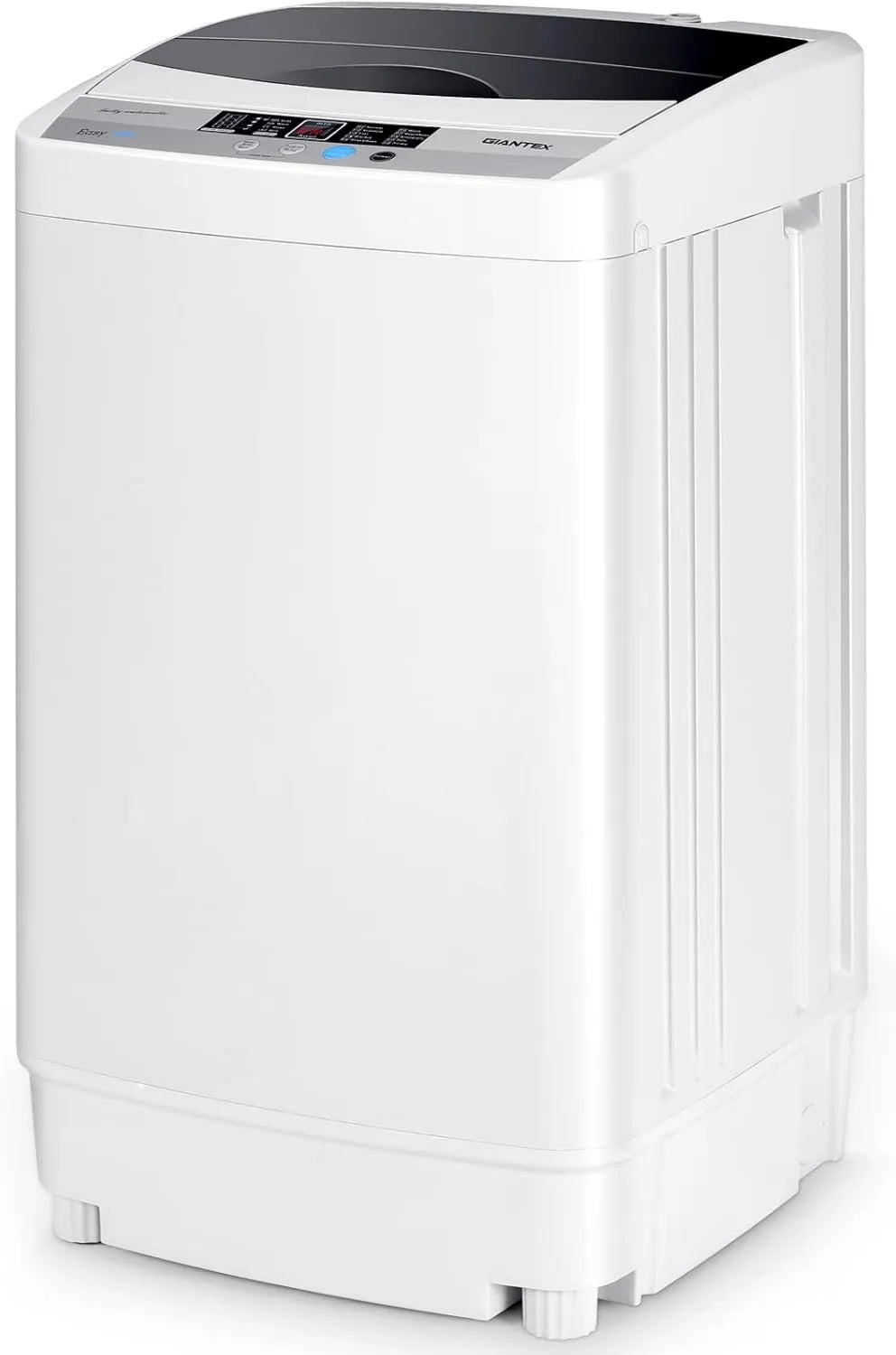 Pralka, 4,5 kg, 310 W, 85 cm, 50 x 50 x 85 cm, COSTWAY Pralka 4,5 kg, ładowana od góry pralka z pompką, mini pralka 310 W/ 50 x 50 x 85 cm