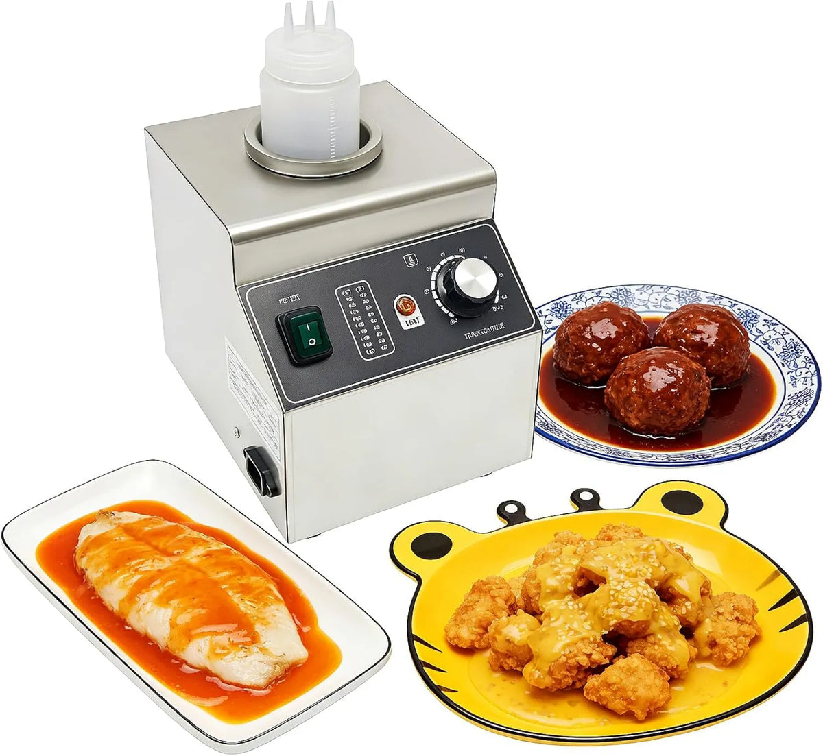 HUOMMGS, Magazynek, butelka, 1 butelka, 100 W, 30 do 85°C, stal nierdzewna, funkcja grzewcza