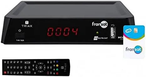 Triax, Smart TV, TV, THR7620 PC6, THR7620 odbiornik TV satelitarna HD + PC6 karta FRANSAT Eutelsat 5 W