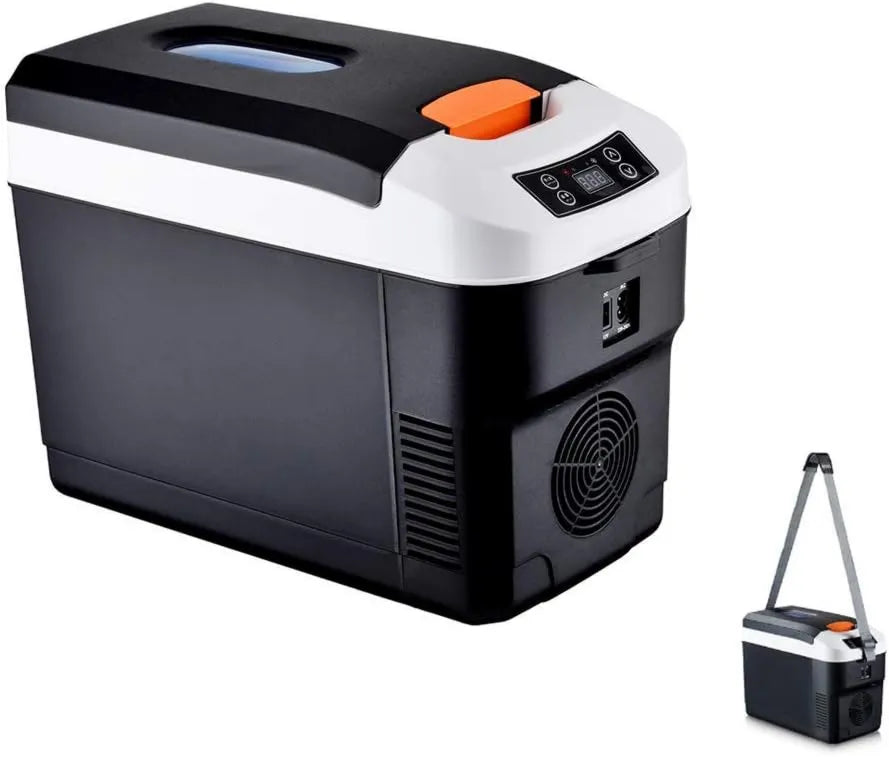 FHKBB minilodówka, Zamrażarka V, 24, 10 l, 12 V, przenośna, LCD ekran, 110 ~ 240 V, LCD panel, 10 l Lodówka samochodowa, Mini lodówka