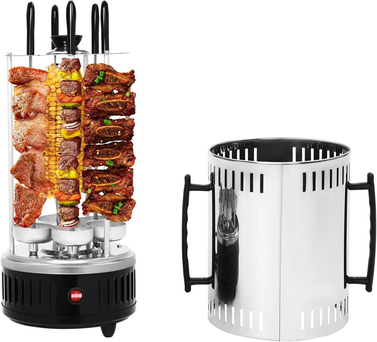 gucdaqc grill elektryczny, Grill, 20x37, 5 cm, 1000 W, 400 do 500°C