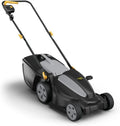 AL1 kosiarka, 1200 W, 34 cm, Alpina 34 E elektryczna kosiarka do trawy, szerokość cięcia 34 cm, kosz na trawę 35 l