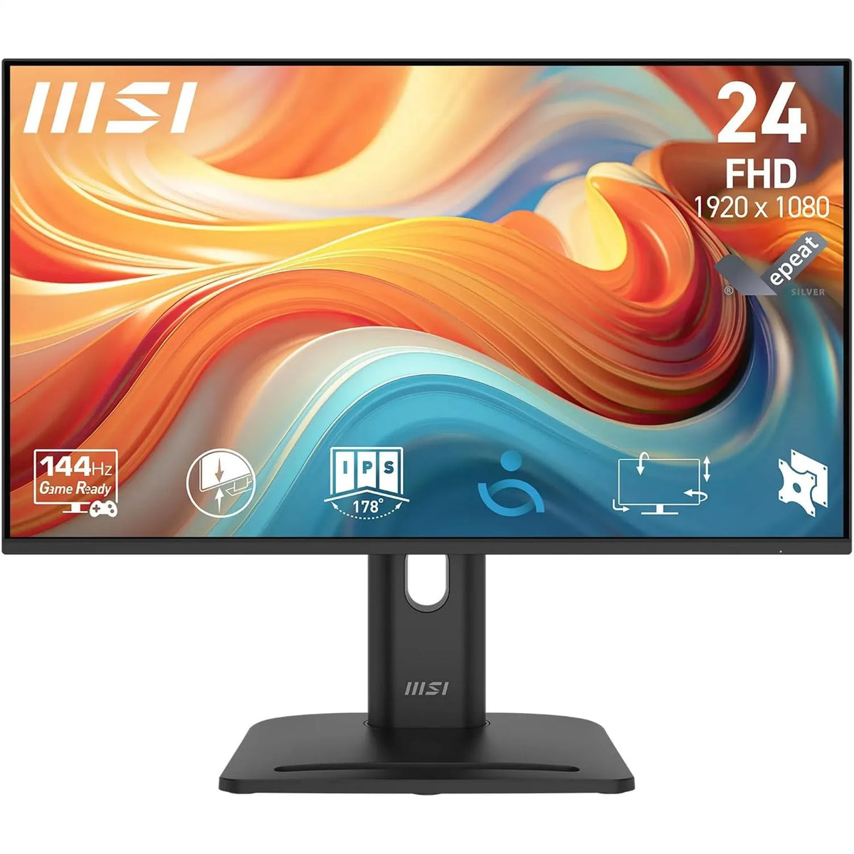 MSI monitor komputerowy, Dalle IPS 1920x1080, Pro profesjonalny Screen 23.8 'FHD, 144 Hz, 1ms MP245PG E14, DisplayPort, VESA, HDMI, Adaptive- Sync kompatybilny
