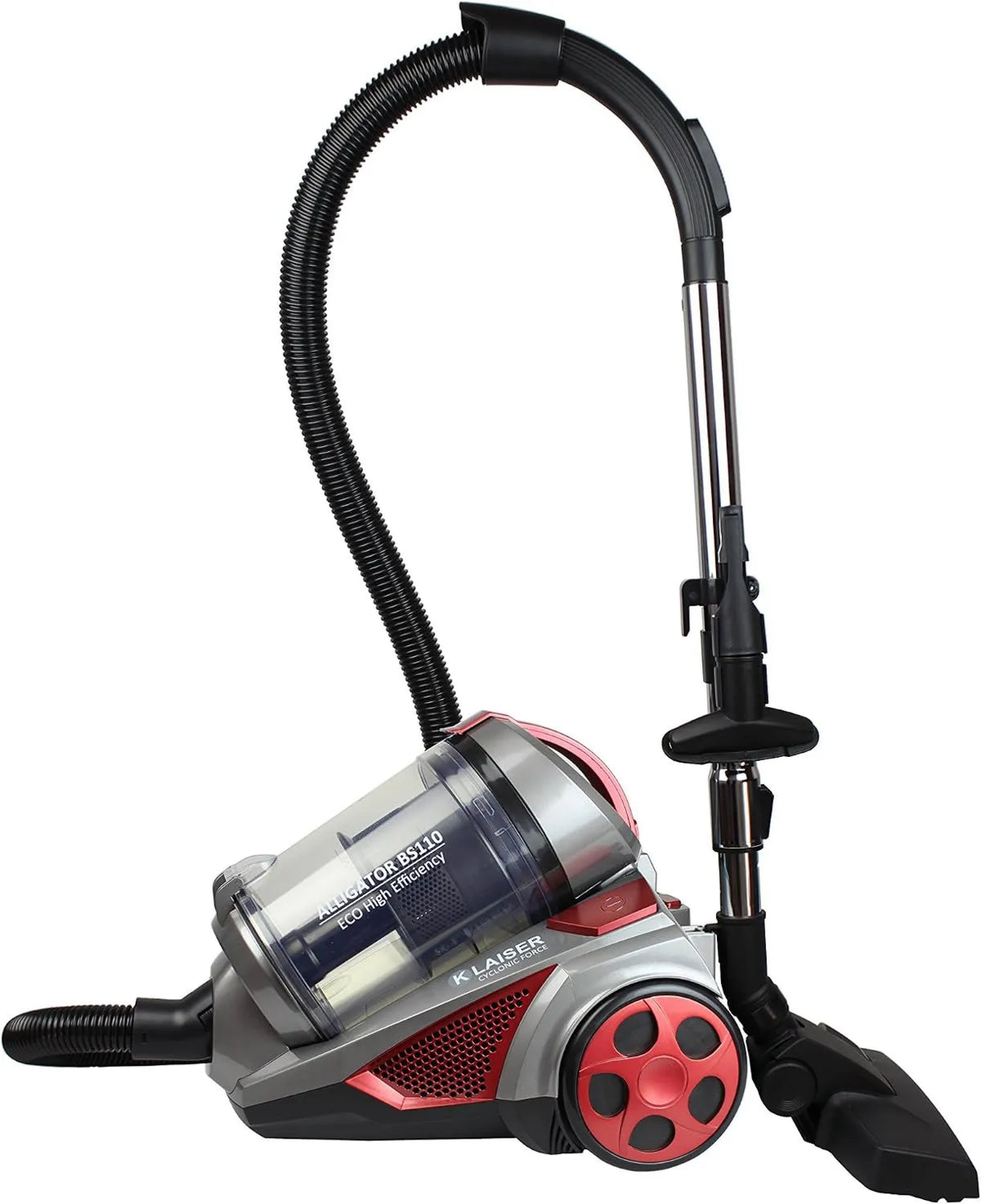 KLAISER odkurzacz tradycyjny, Odkurzacz 92 cm, 1600 W, BS110, Cordon 7m