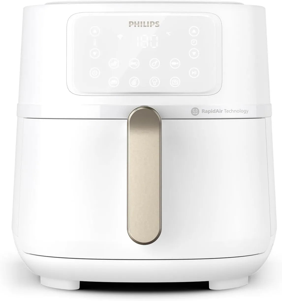PHILIPS, XXL 7 HD9285 / 00 suszarka na gorące powietrze, 7.2 l, WiFi, 4K UHD, Płyta IPS, biały, 90% mniej tłuszczu, 16 tryby gotowania, 1.4 Kg HD9285/00
