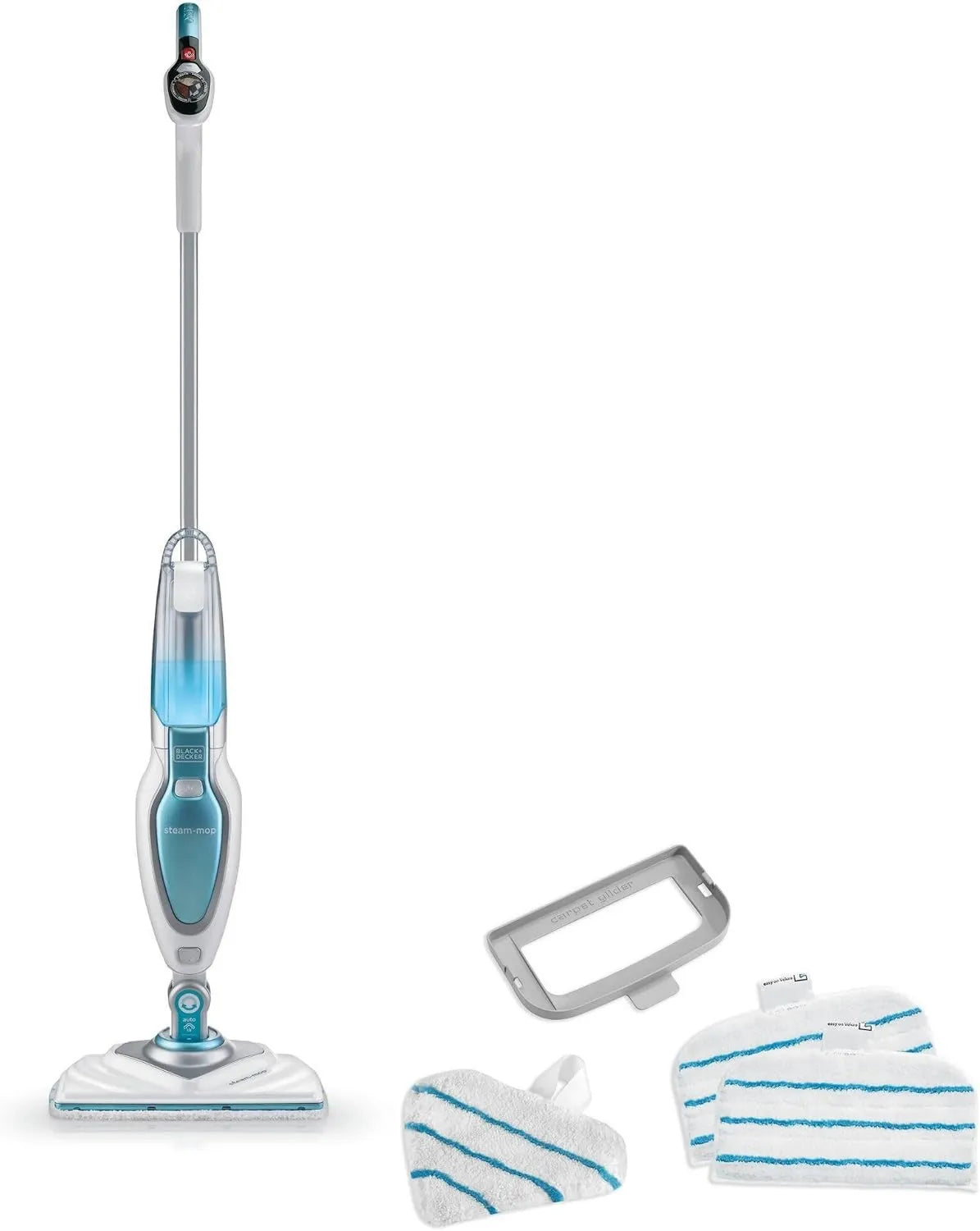 BLACK+DECKER myjka parowa, czarny+DECKER, czarny+DECKER czarny+DECKER czarny+DECKER czarny + Decker FSM1630- QS Balai 1600 W para wyposażona w AutoSelect i Delta Head FSM1630-QS