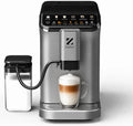 ZACHVO automatyczny ekspres do kawy, Automatyczna ekspres do kawy, dotyk, 2 strefy temperaturowe, 20 barów, 5 napojów z jednym dotykiem, 15 poziomów głaskania, cappuccino i więcej