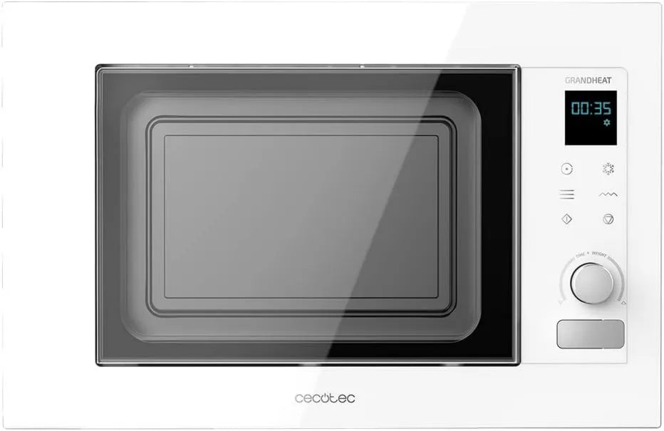 Cecotec kuchenka mikrofalowa, Grandheat 2090, 21 l, 1200 / 900, 1000 W, 8 programów, dotyk, zwrotny, licznik, grill, ceramiczne wnętrze, rozmrażanie