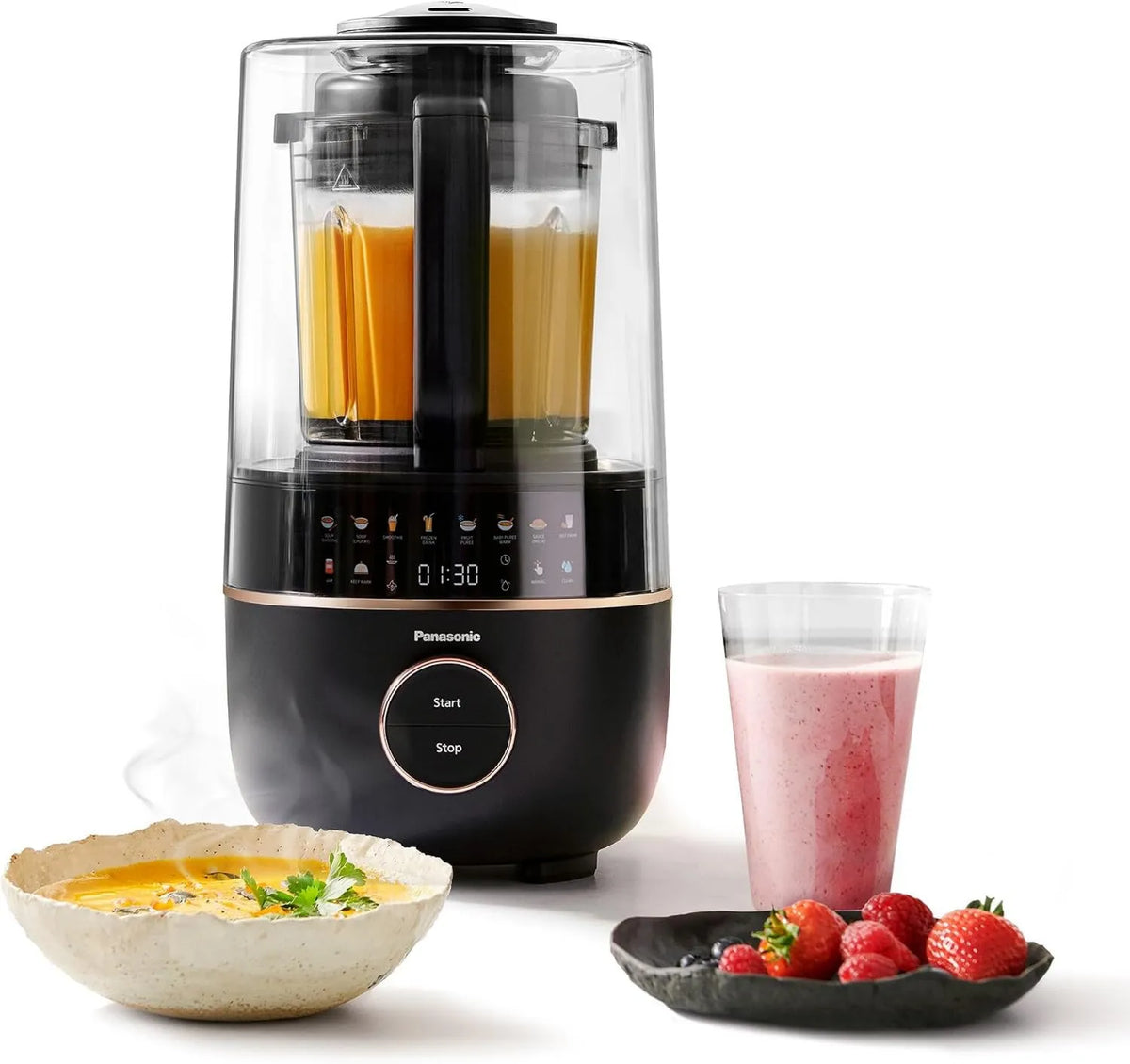 Panasonic, MX- HG4401KXE Blender, 1.2 l, 800 W, minutnik, Hot, czarny, 10 prędkości, 9 Auto tryby MX-HG4401KXE