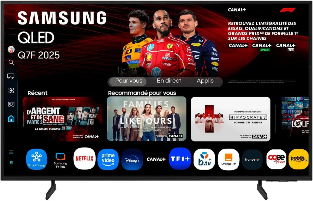 Samsung telewizor, Q7FA Gen1 Smart TV, 85 cali, TV, 4K UHD, QLED, HDR, WiFi, aplikacji, Quantum Dot technologii, Q4 AI Gen1 procesor