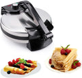 WOTZOV, Elektryczny grzejnik, 12 cali, 1800 W, anty@-@ kij, Elektryczna tortillas Maszyna 30 Cm