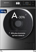 GEDTECH pralka, 16 programów, 10 kg, GLLPS101400DG, szarość, panel kontrolny kolorów LED, 1400 obr./min, mn, bardzo niskie konso - panel kontrolny LED