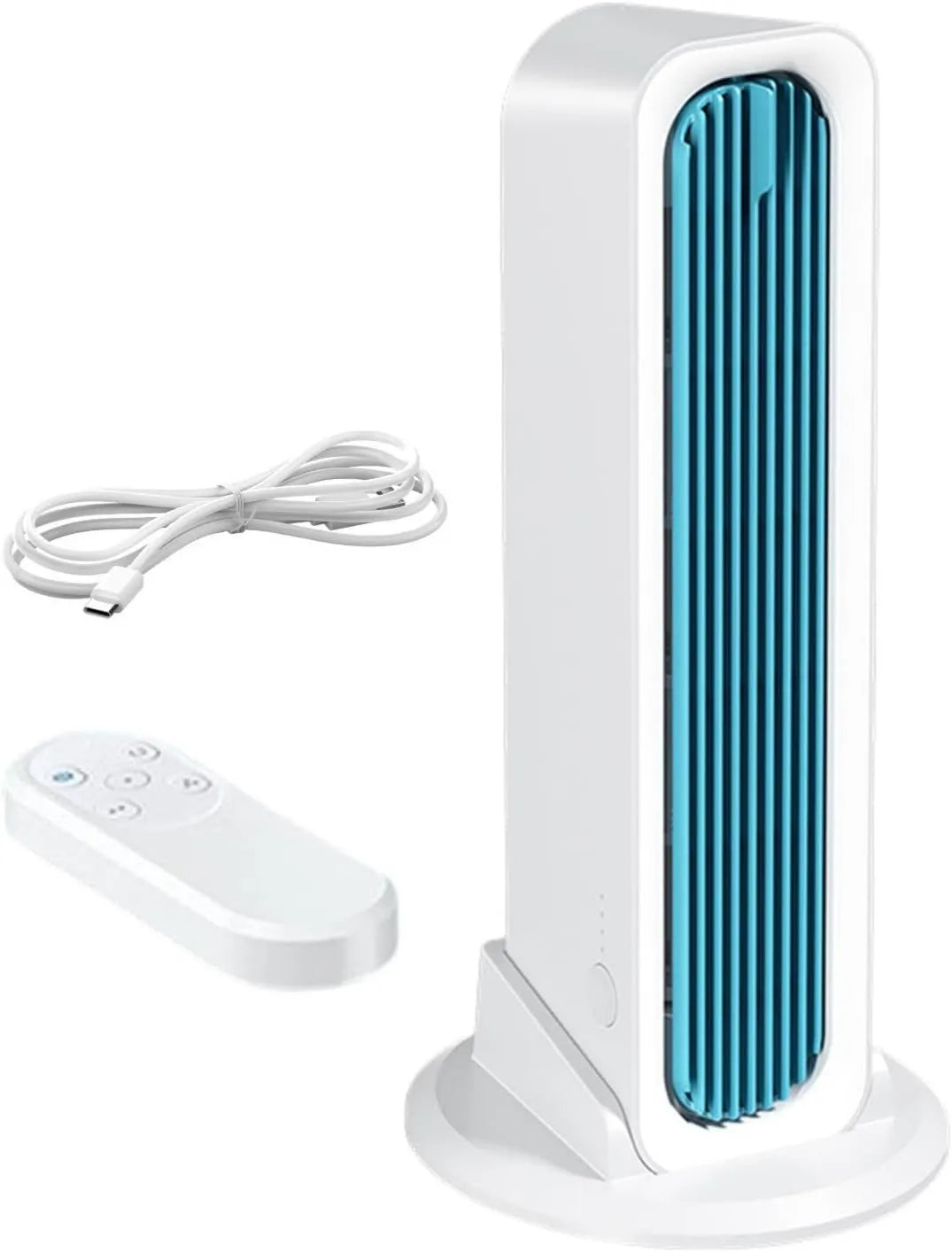 Dreuhuing, Klimatyzator, 3 Speedy, Salon Dekoracji, Mini Kolumna oscylacji wentylatora Rechargeable 3 prędkości