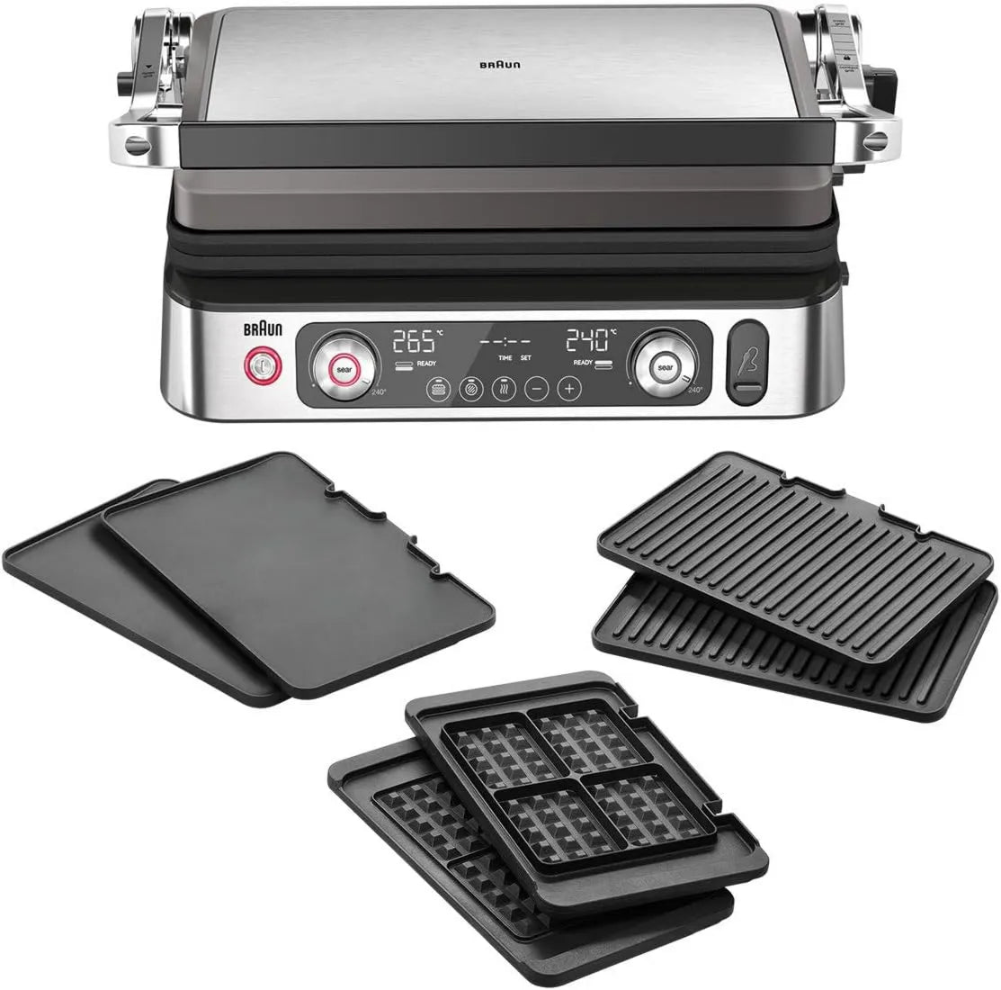 Braun CG9167 piekarnik elektryczny, 2200 W, funkcja grilla, MultiGrill9, elektryczna kratka sterowana elektronicznie, 2 niezależne termostaty