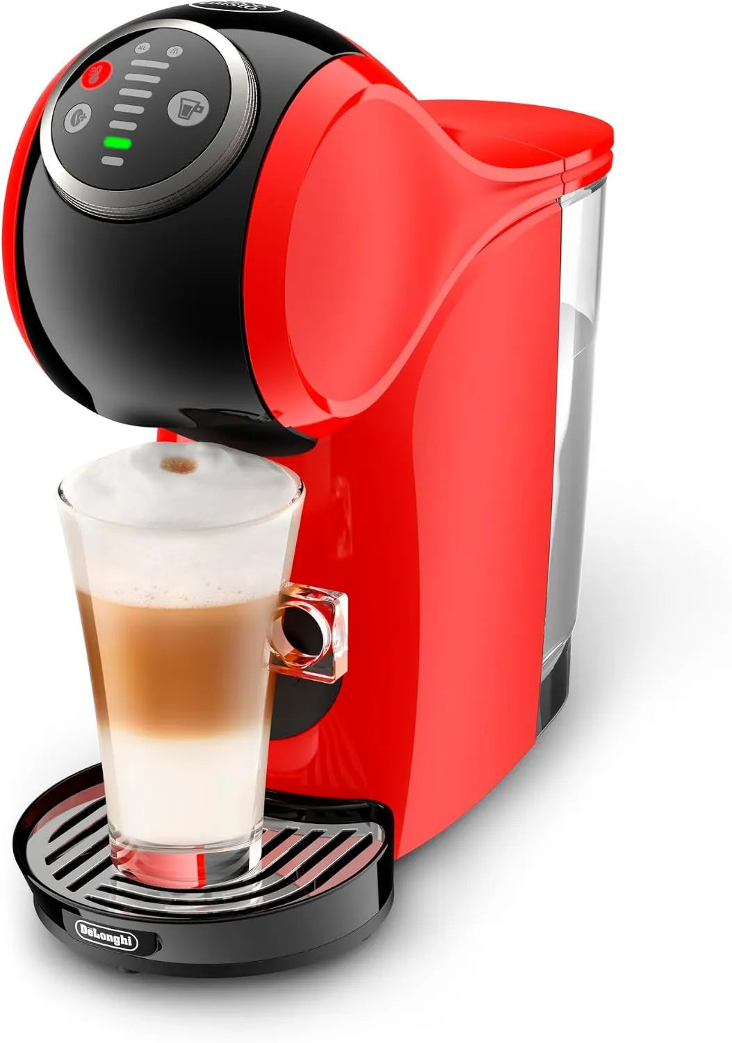 De'Longhi EDG315.R, 1600W, 15 Bar, praca automatyczna, Genio Plus Ekpres do Kawy, Kapsułkowy, Kompaktowy Design, Ciśninie 15 Barów