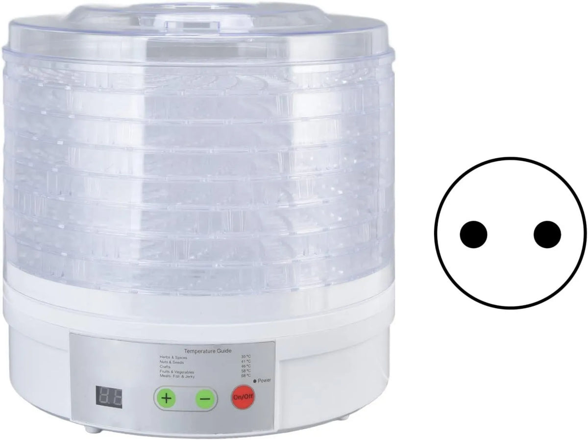 Haofy suszarka do żywności, EU 220 V Odwodnienie maszyny, Suszarnia, Nawilżanie, Odwodnienie żywności, 350 W, 220 V, Usuwalne, 8 Płyty
