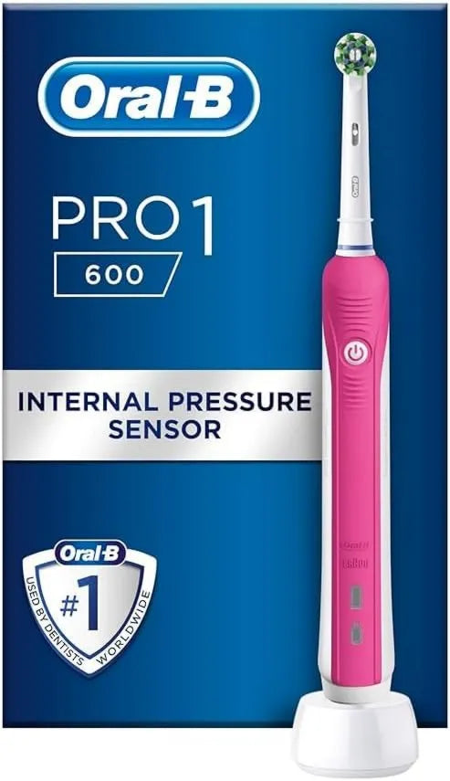 Oral-B, PRO 600 Oral- B Różowa elektryczna szczoteczka do zębów