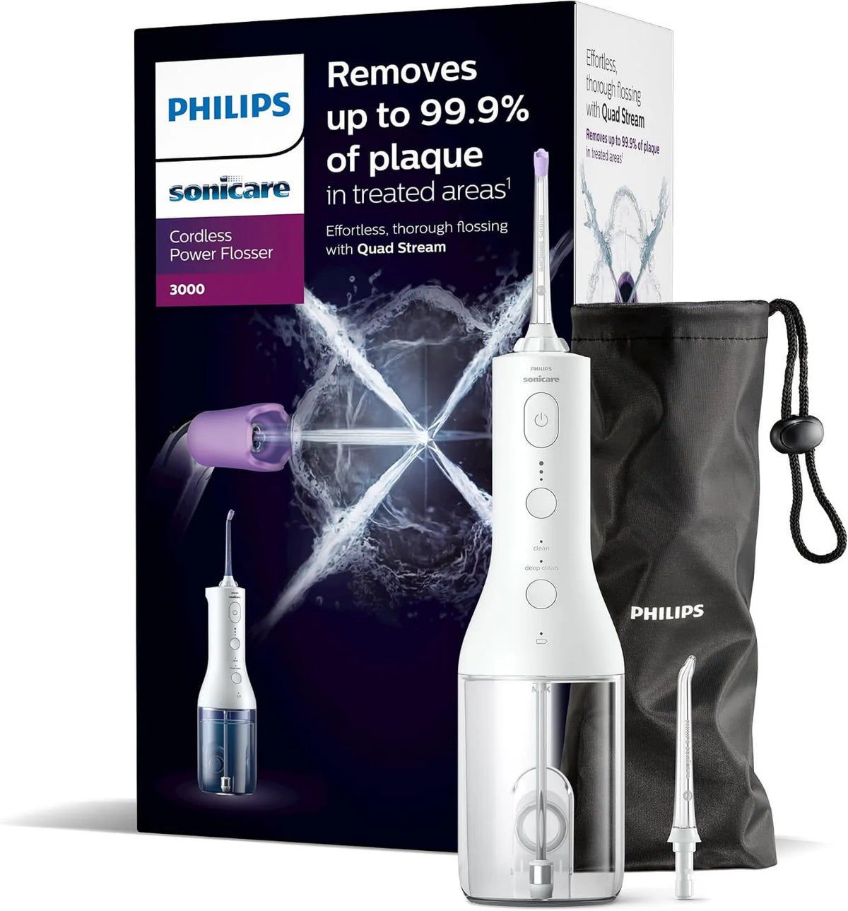 PHILIPS, HX3826 / 31 biały, model, Sonicare Jet Dental moc Flosser 3000 Wireless HX3826/31