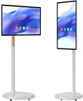 GEJLELDS, Smart TV 1080p 21.5in- 8 G128 G, TV, przenośne, poruszające się koła, dotyk, Android OS, regulowana stopa gruntowa i 360 ° obrotowa, rozdzielczość 21.5in-8 G128 G