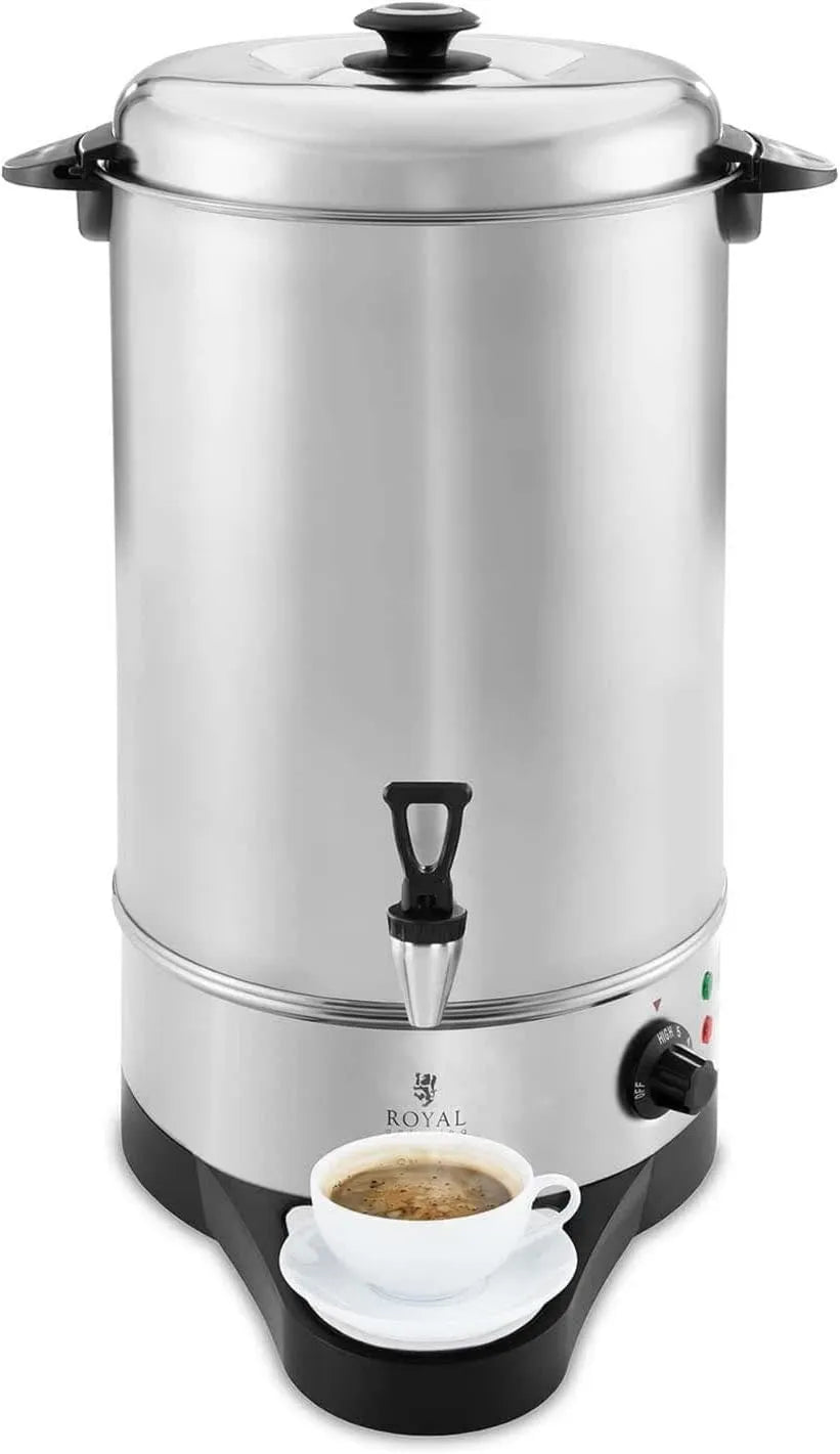 Royal Catering, RCWK 10A Dystrybutor, fontanna dozownika, 10 l, 1600 W, catering, stal nierdzewna, plastik
