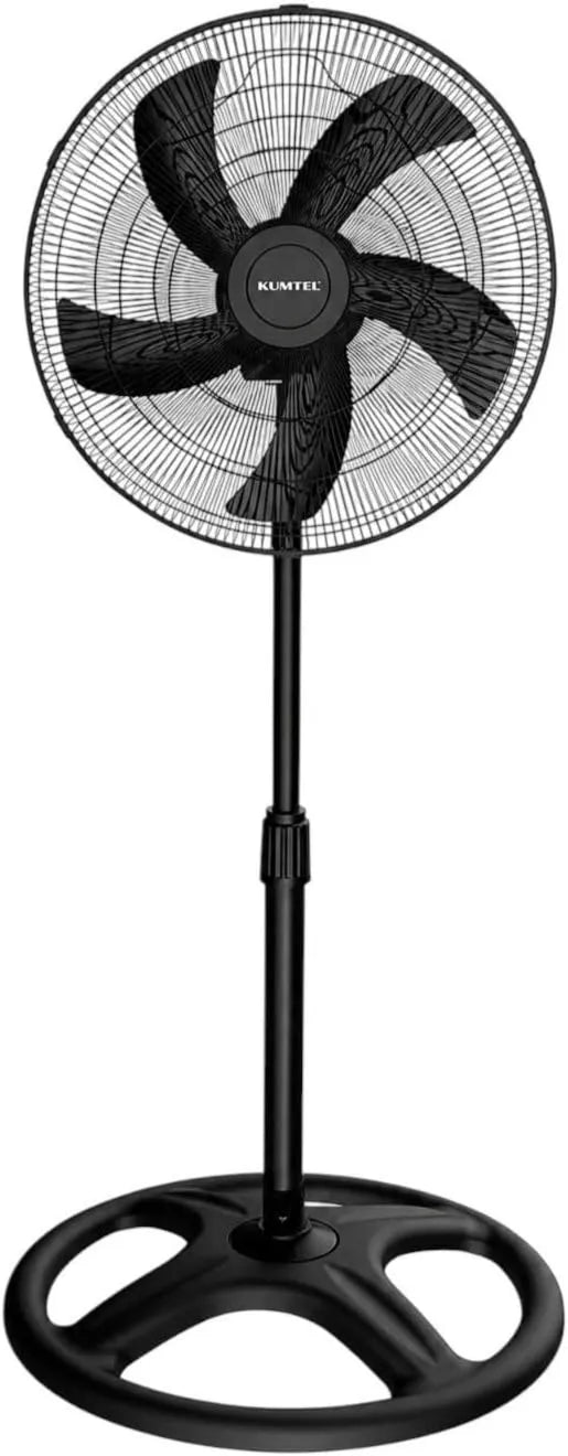 Opviq, Wentylator, 50 x 50 x 132 cm, 60 W, 3 prędkości, oscylacja w 70 °, czarny