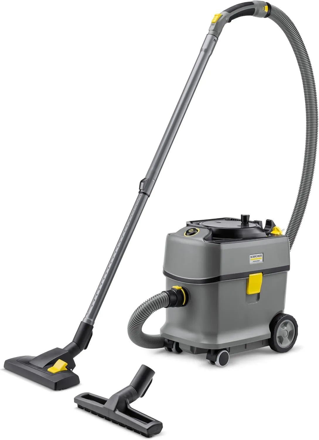 KÄRCHER odkurzacz tradycyjny, T 15 Odkurzacz, 15 l, 585 W, 52 dB, duży zbiornik, poziom ciśnienia akustycznego: 52 dB, kabel: 12 m, waga: 6.4 kg