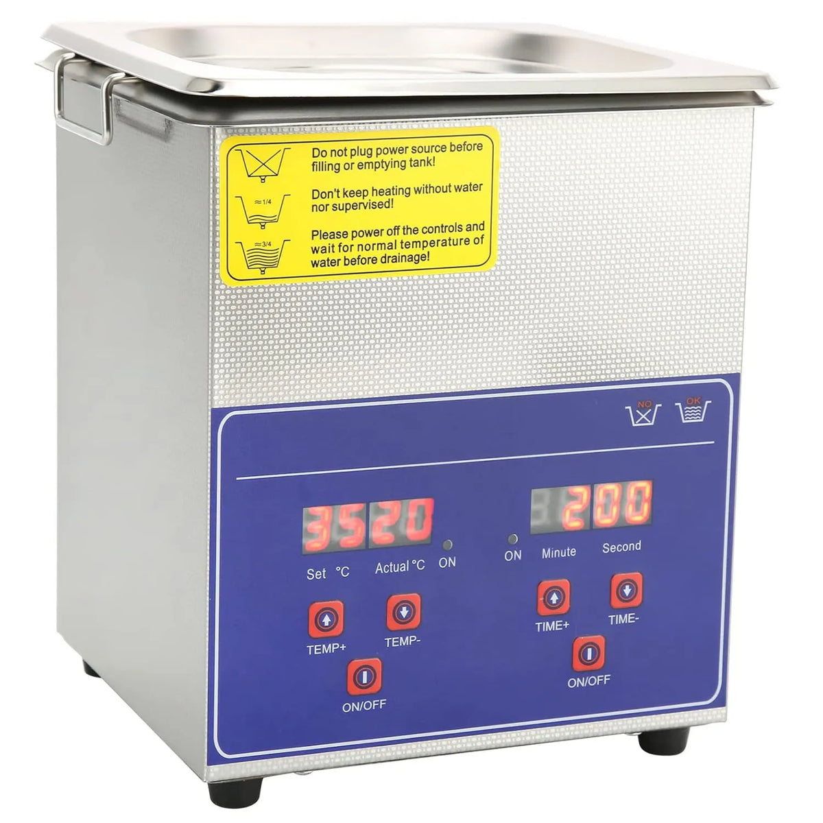 YWBL-WH, Grzejnik elektryczny, 2 l, 60 W, 0 do 80°C, 220 V, YWBL- WH UE 220 V, licznik, przemysłowe, duży zbiornik, profesjonalny, stal nierdzewna