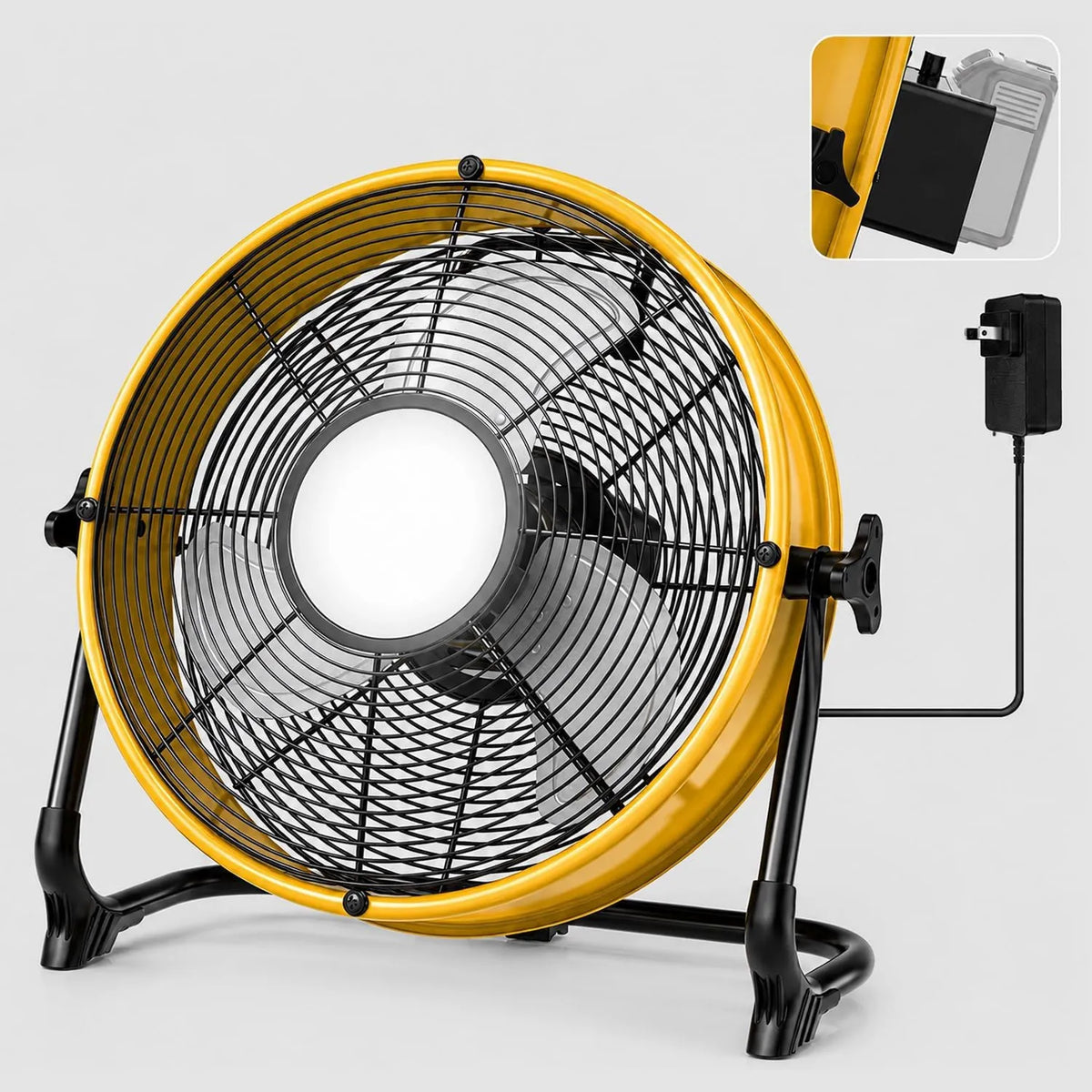 T-SUN, DeWalt V / 20 Wentylator, 30, 5 cm, 18 V, Przemysłowy, USB, Port USB typu C V/20