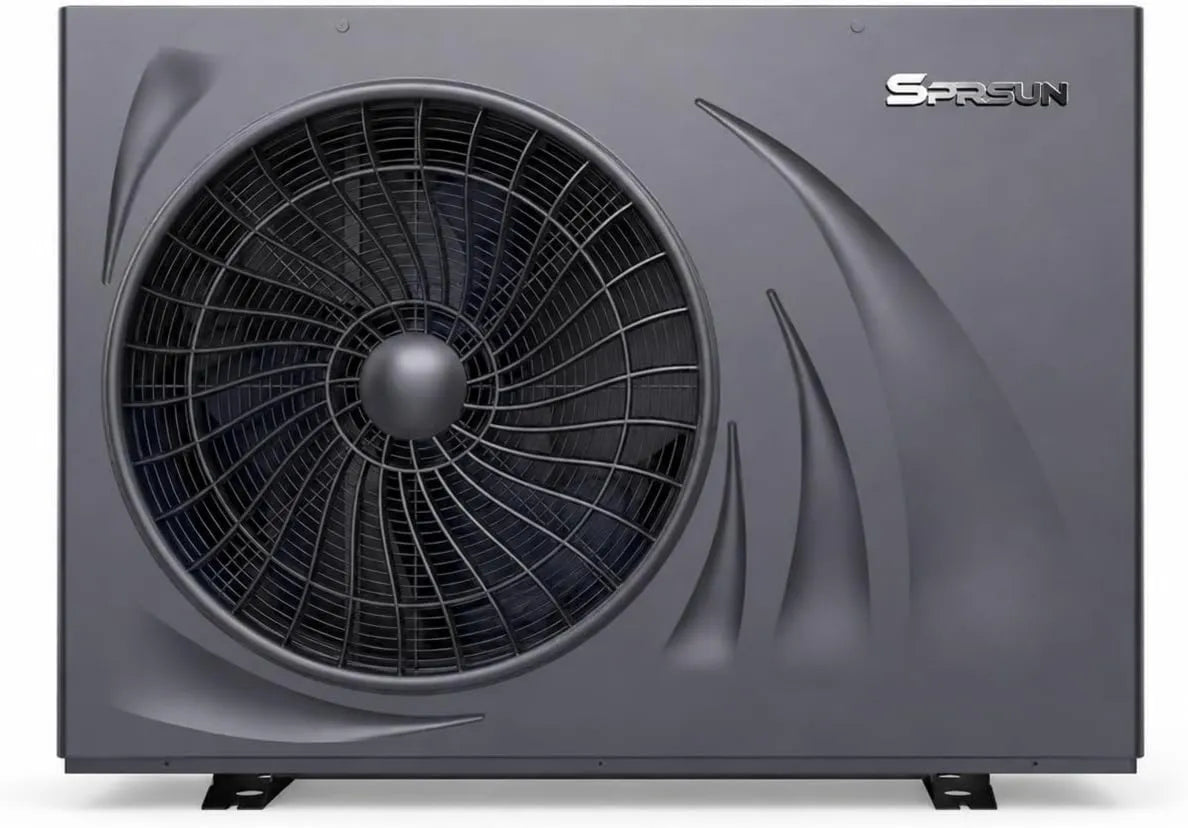 SPRSUN, R290 grzejnik elektryczny, Inwerter, cichy, do 75°C, 6 kW, 1 faza