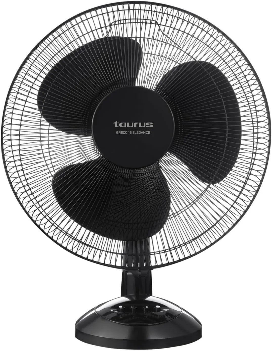 TAURUS, Wentylator Elegancki, 40 cm, 45 W, przenośny, 3 prędkości, automatyczne oscylacja, cichy, czarny, kompaktowy i cichy